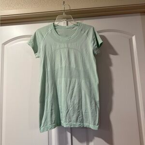 Lululemon Swiftly Mint Green Short Sleeve Top Size 10